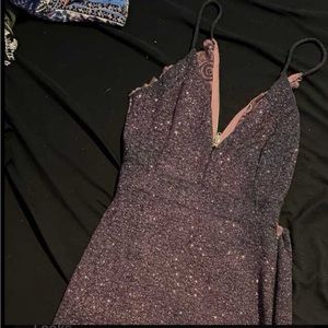 Size 6 sparkly pink semi formal dress